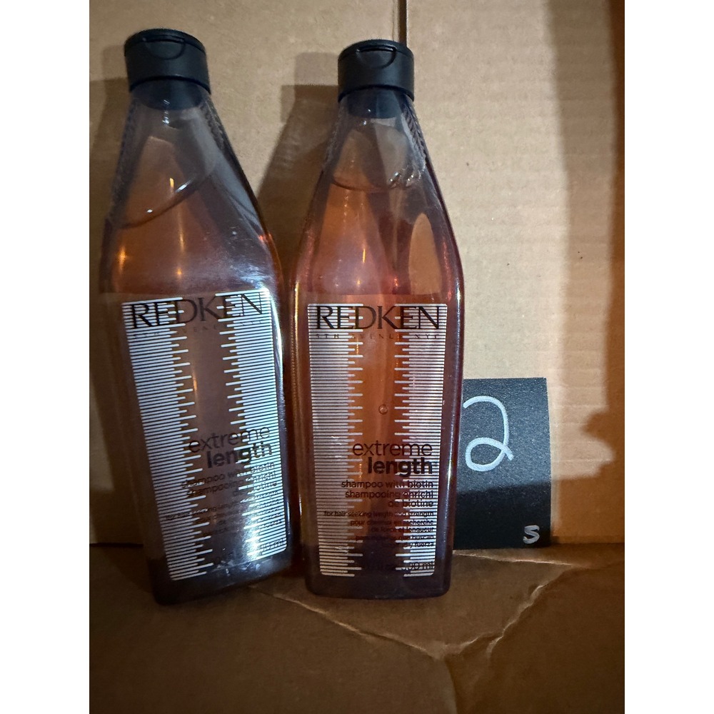 Redken‎ Extreme Length Shampoo with Biotin Set of 2 Damaged Hair care blonde